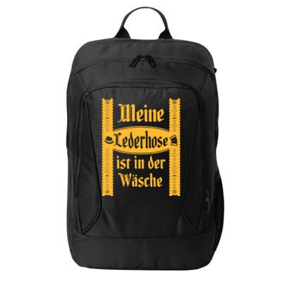 My Lederhosen Is In The Wash Funny Oktoberfest Costume City Backpack