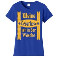 My Lederhosen Is In The Wash Funny Oktoberfest Costume Women's T-Shirt