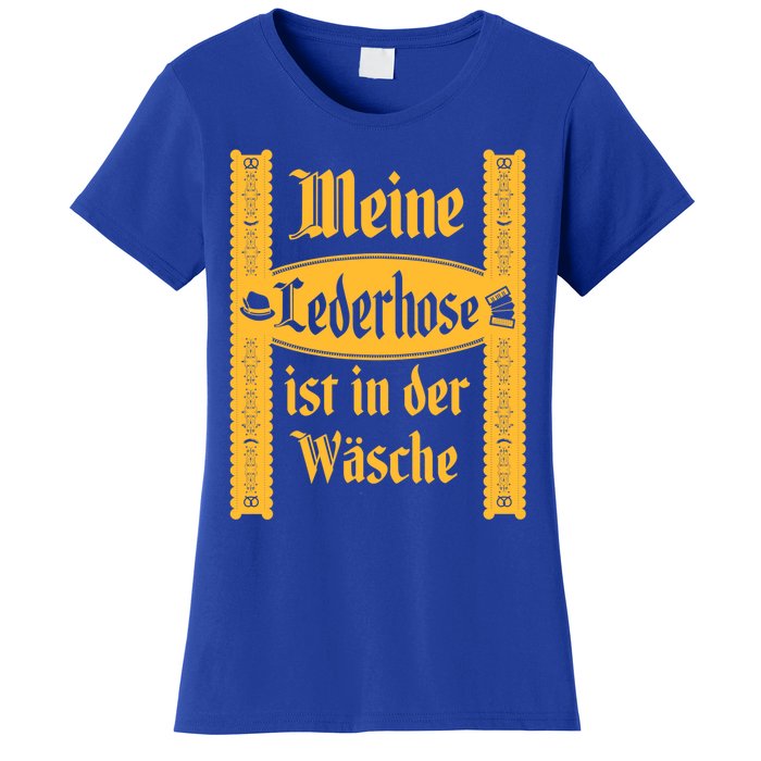 My Lederhosen Is In The Wash Funny Oktoberfest Costume Women's T-Shirt