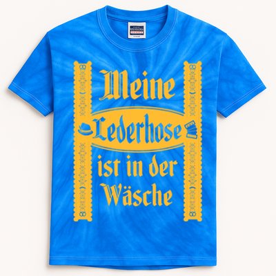 My Lederhosen Is In The Wash Funny Oktoberfest Costume Kids Tie-Dye T-Shirt