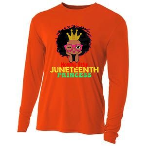 Mommy Little Juneteenth Princess Celebrate 19th Black Girl Cooling Performance Long Sleeve Crew