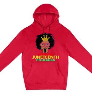 Mommy Little Juneteenth Princess Celebrate 19th Black Girl Premium Pullover Hoodie