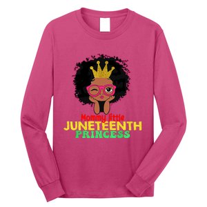 Mommy Little Juneteenth Princess Celebrate 19th Black Girl Long Sleeve Shirt