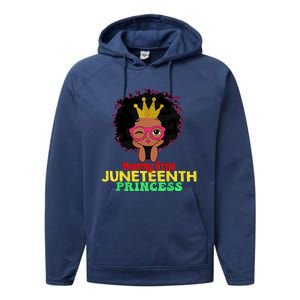 Mommy Little Juneteenth Princess Celebrate 19th Black Girl Performance Fleece Hoodie