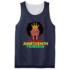 Mommy Little Juneteenth Princess Celebrate 19th Black Girl Mesh Reversible Basketball Jersey Tank