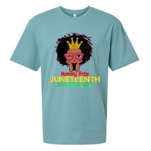 Mommy Little Juneteenth Princess Celebrate 19th Black Girl Sueded Cloud Jersey T-Shirt