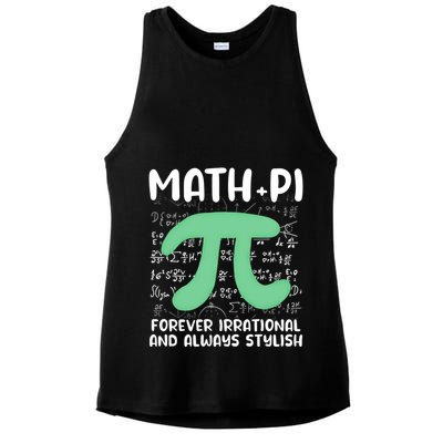 Math Lover Joke Irrational Pi Symbol Pi Day Funny Math Gift Ladies PosiCharge Tri-Blend Wicking Tank