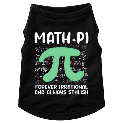 Math Lover Joke Irrational Pi Symbol Pi Day Funny Math Gift Doggie Tank