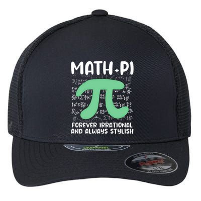Math Lover Joke Irrational Pi Symbol Pi Day Funny Math Gift Flexfit Unipanel Trucker Cap