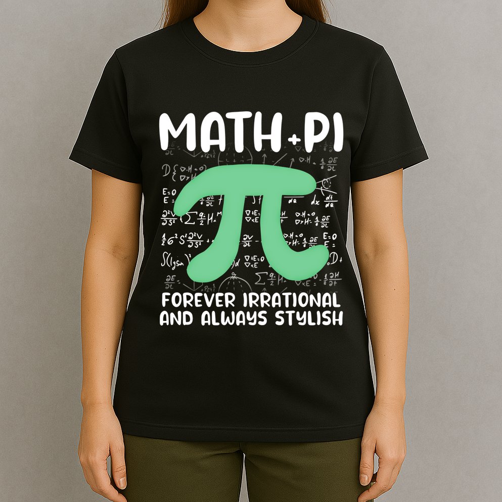 Math Lover Joke Irrational Pi Symbol Pi Day Funny Math Gift T-Shirt