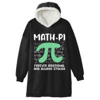 Math Lover Joke Irrational Pi Symbol Pi Day Funny Math Gift Hooded Wearable Blanket