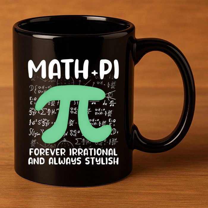 Math Lover Joke Irrational Pi Symbol Pi Day Funny Math Gift 11oz C Handle Ceramic Mug