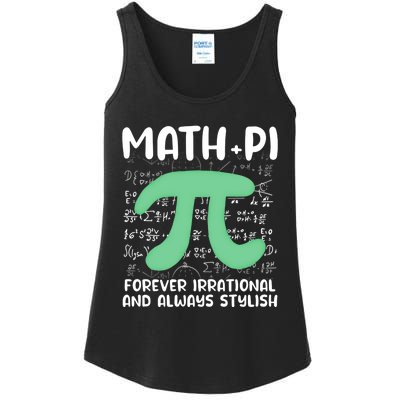 Math Lover Joke Irrational Pi Symbol Pi Day Funny Math Gift Ladies Essential Tank