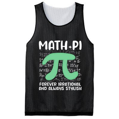 Math Lover Joke Irrational Pi Symbol Pi Day Funny Math Gift Mesh Reversible Basketball Jersey Tank