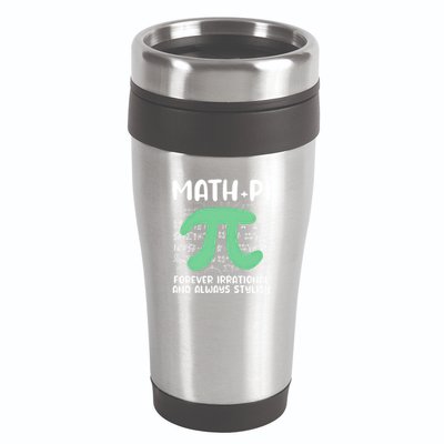 Math Lover Joke Irrational Pi Symbol Pi Day Funny Math Gift 16oz Travel Tumbler