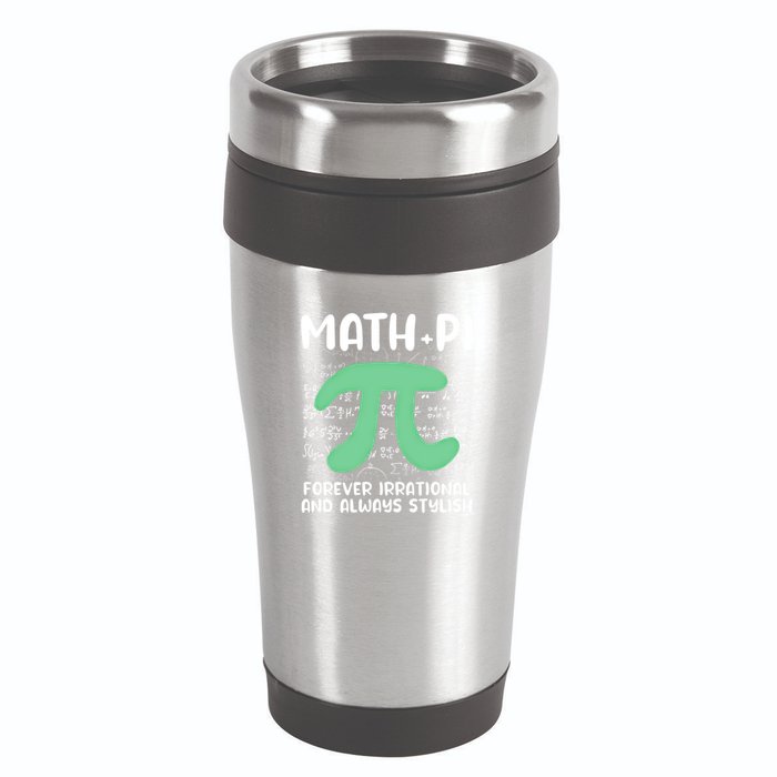 Math Lover Joke Irrational Pi Symbol Pi Day Funny Math Gift 16oz Travel Tumbler