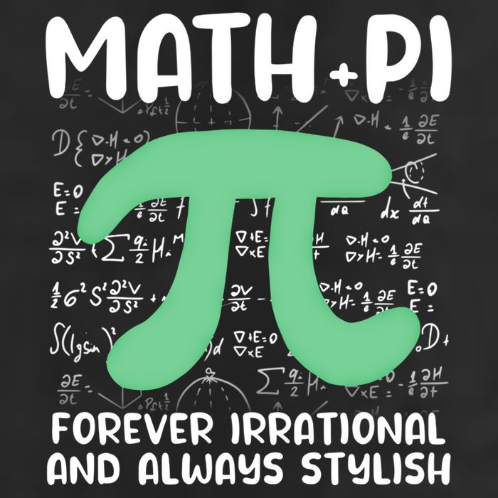 Math Lover Joke Irrational Pi Symbol Pi Day Funny Math Gift 25L Jumbo Tote