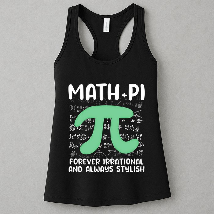 Math Lover Joke Irrational Pi Symbol Pi Day Funny Math Gift Womens Tank Top