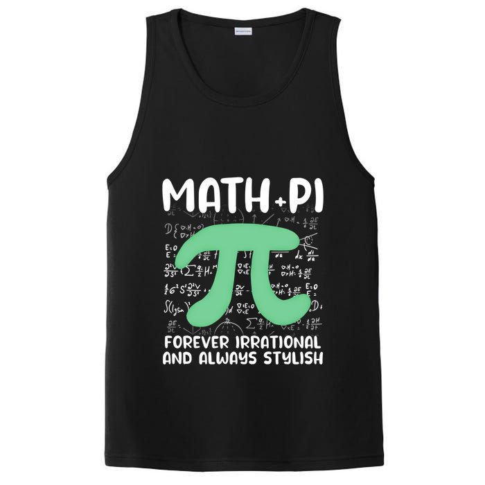 Math Lover Joke Irrational Pi Symbol Pi Day Funny Math Gift PosiCharge Competitor Tank