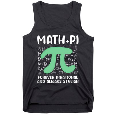 Math Lover Joke Irrational Pi Symbol Pi Day Funny Math Gift Tank Top