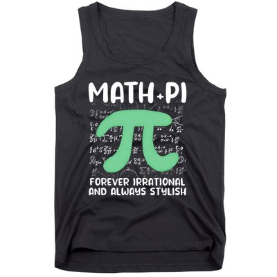 Math Lover Joke Irrational Pi Symbol Pi Day Funny Math Gift Tank Top