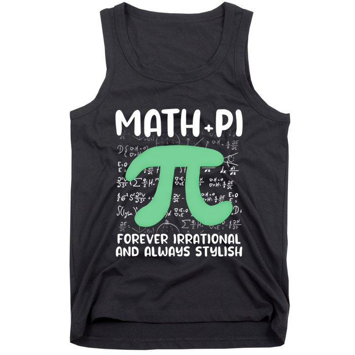 Math Lover Joke Irrational Pi Symbol Pi Day Funny Math Gift Tank Top
