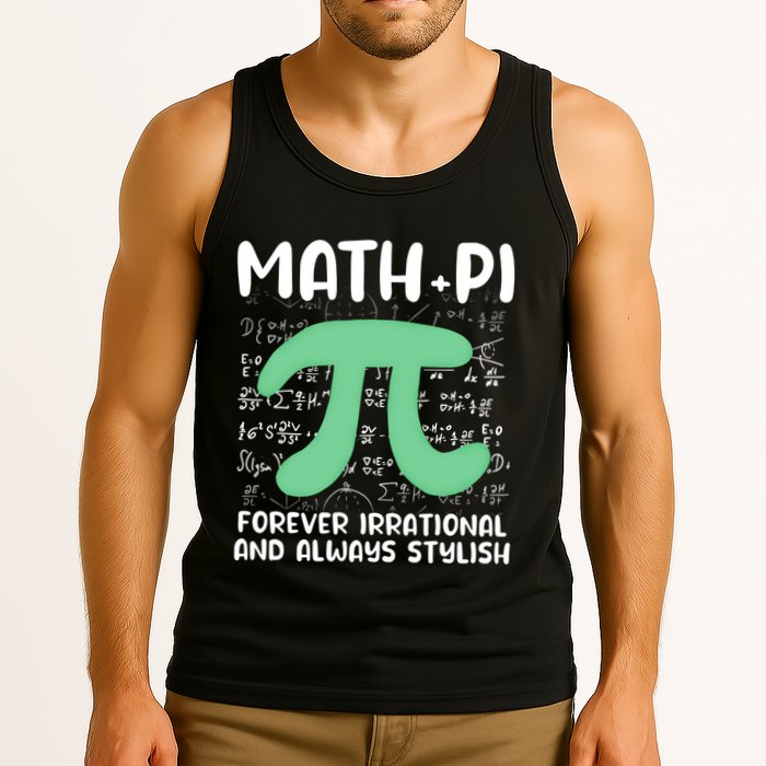 Math Lover Joke Irrational Pi Symbol Pi Day Funny Math Gift Tank Top