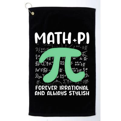 Math Lover Joke Irrational Pi Symbol Pi Day Funny Math Gift Golf Towel