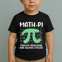 Math Lover Joke Irrational Pi Symbol Pi Day Funny Math Gift Toddler T-Shirt