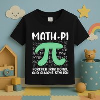 Math Lover Joke Irrational Pi Symbol Pi Day Funny Math Gift Toddler T-Shirt
