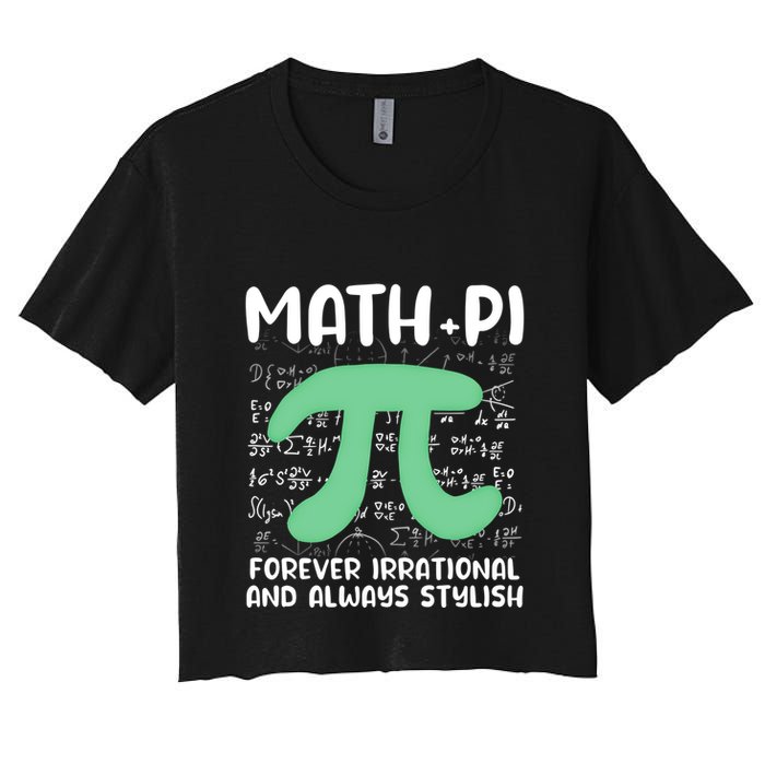 Math Lover Joke Irrational Pi Symbol Pi Day Funny Math Gift Crop Top