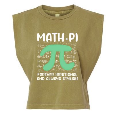 Math Lover Joke Irrational Pi Symbol Pi Day Funny Math Gift Garment-Dyed Women's Muscle Tee