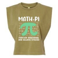 Math Lover Joke Irrational Pi Symbol Pi Day Funny Math Gift Garment-Dyed Women's Muscle Tee