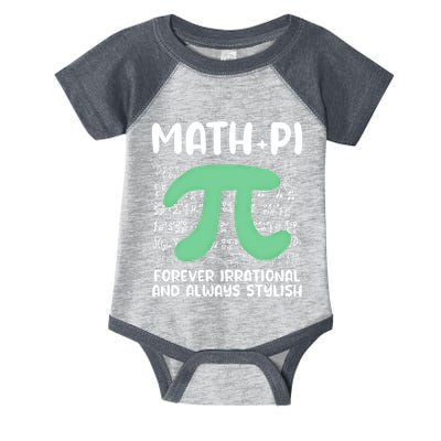 Math Lover Joke Irrational Pi Symbol Pi Day Funny Math Gift Infant Baby Jersey Bodysuit