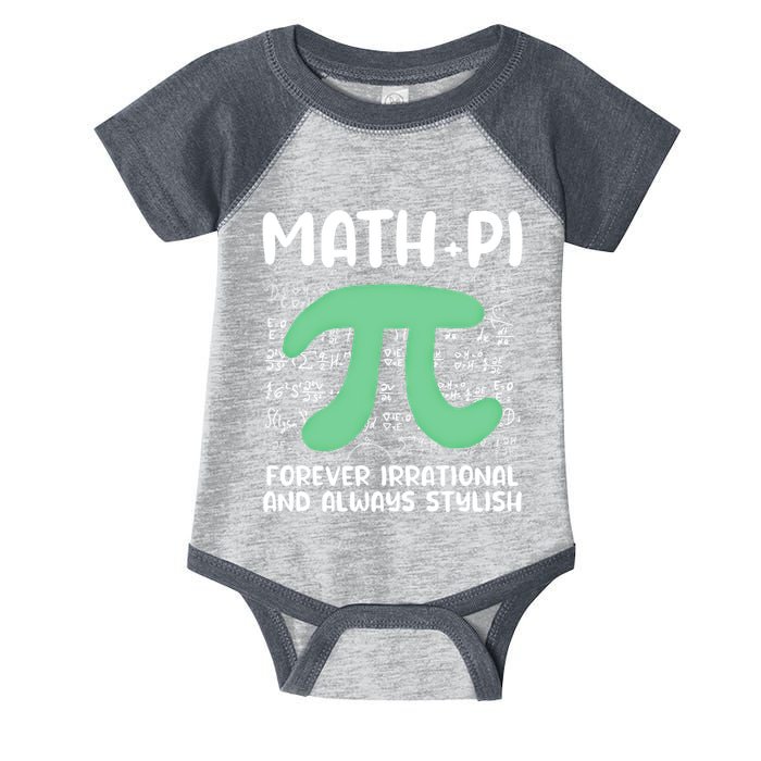 Math Lover Joke Irrational Pi Symbol Pi Day Funny Math Gift Infant Baby Jersey Bodysuit
