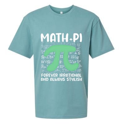 Math Lover Joke Irrational Pi Symbol Pi Day Funny Math Gift Sueded Cloud Jersey T-Shirt