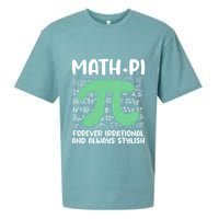Math Lover Joke Irrational Pi Symbol Pi Day Funny Math Gift Sueded Cloud Jersey T-Shirt