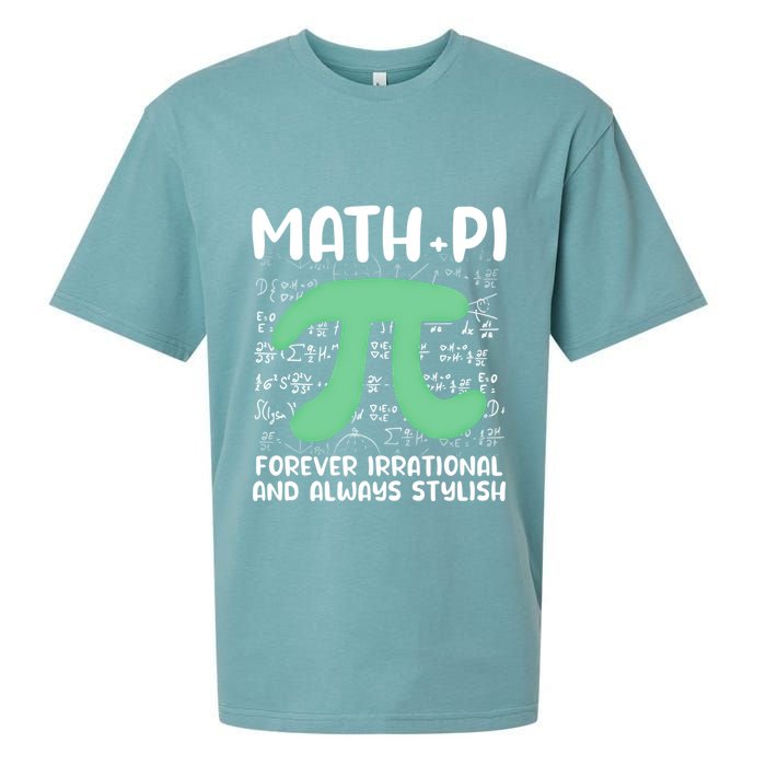 Math Lover Joke Irrational Pi Symbol Pi Day Funny Math Gift Sueded Cloud Jersey T-Shirt