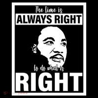 MLK Do What Is Right Martin Luther King Quote Sustainable Bucket Hat