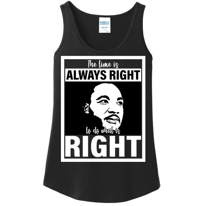 MLK Do What Is Right Martin Luther King Quote Ladies Essential Tank