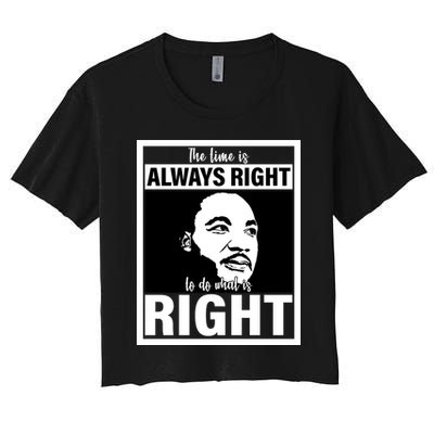 MLK Do What Is Right Martin Luther King Quote Crop Top