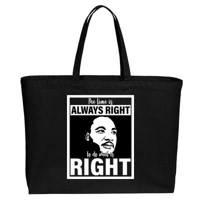 MLK Do What Is Right Martin Luther King Quote Cotton Canvas Jumbo Tote