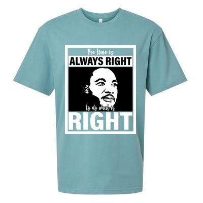 MLK Do What Is Right Martin Luther King Quote Sueded Cloud Jersey T-Shirt
