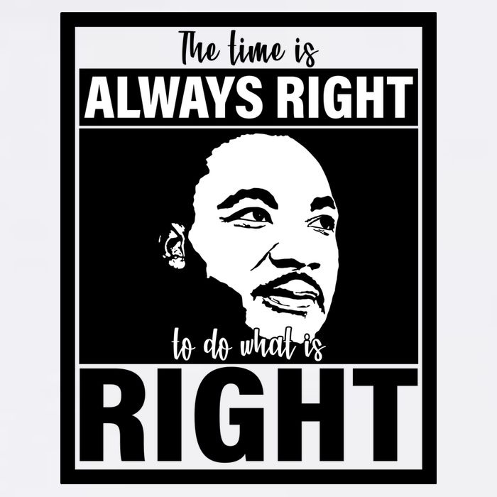 MLK Do What Is Right Martin Luther King Quote Garment-Dyed Sweatshirt
