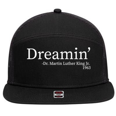 MLK Dreamin' Dr. Martin Luther King Jr. 7 Panel Mesh Trucker Snapback Hat