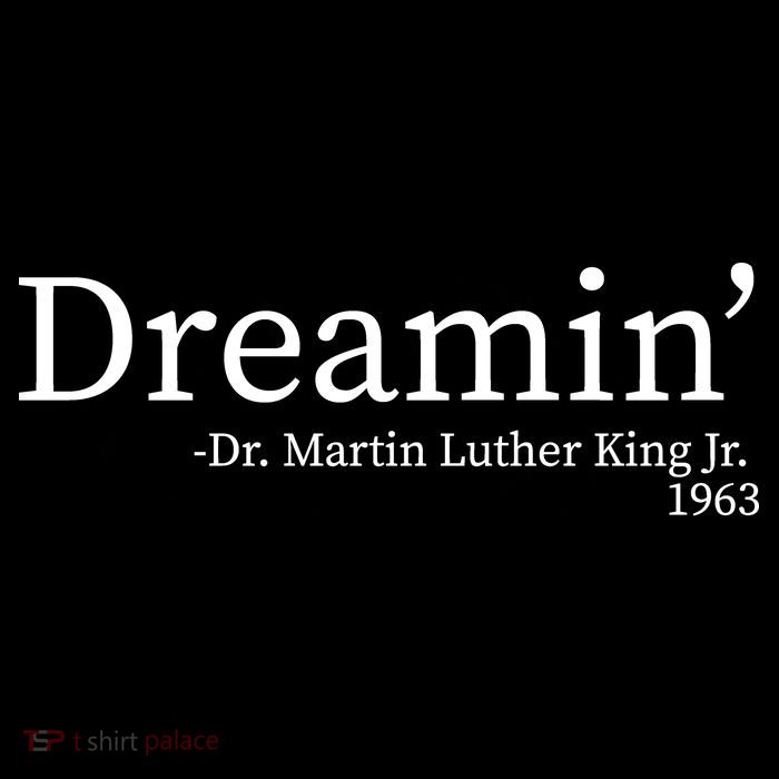 MLK Dreamin' Dr. Martin Luther King Jr. Women's V-Neck T-Shirt