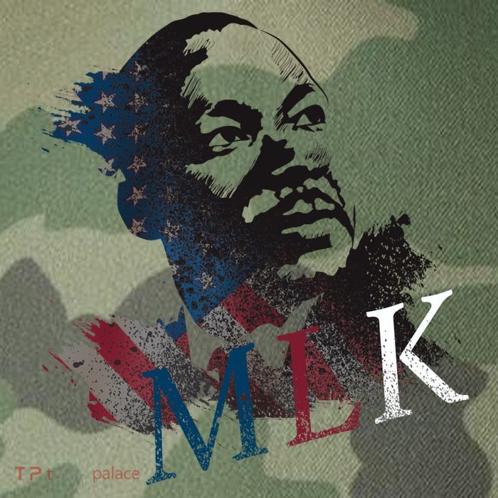 MLK Portrait Martin Luther KIng Jr.  Legacy Tie Dye Trucker Hat