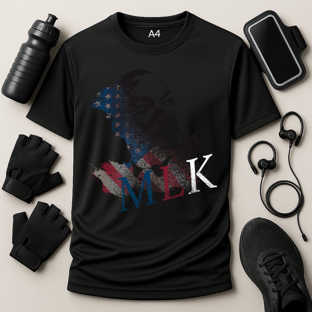 MLK Portrait Martin Luther KIng Jr.  Performance Shirt
