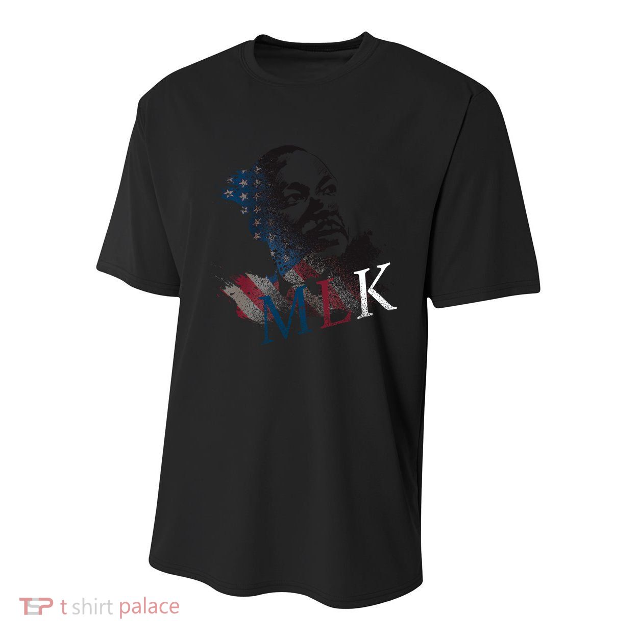MLK Portrait Martin Luther KIng Jr.  Youth Performance Sprint T-Shirt