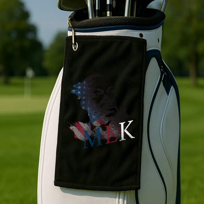 MLK Portrait Martin Luther KIng Jr.  Golf Towel